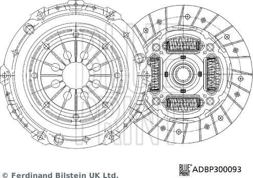 Blue Print ADBP300093 - Clutch Kit autospares.lv