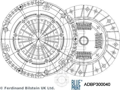 Blue Print ADBP300040 - Clutch Kit autospares.lv