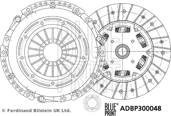 Blue Print ADBP300048 - Clutch Kit autospares.lv