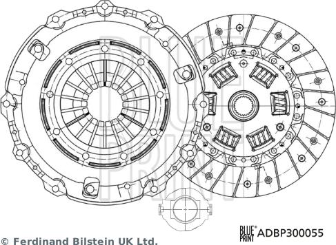 Blue Print ADBP300055 - Clutch Kit autospares.lv