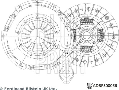 Blue Print ADBP300056 - Clutch Kit autospares.lv