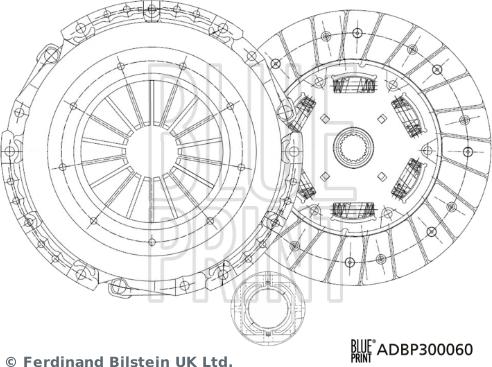 Blue Print ADBP300060 - Clutch Kit autospares.lv