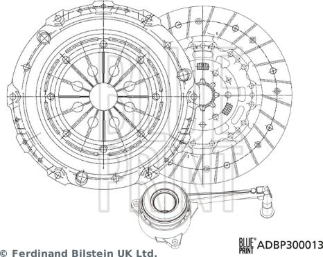 Blue Print ADBP300013 - Clutch Kit autospares.lv