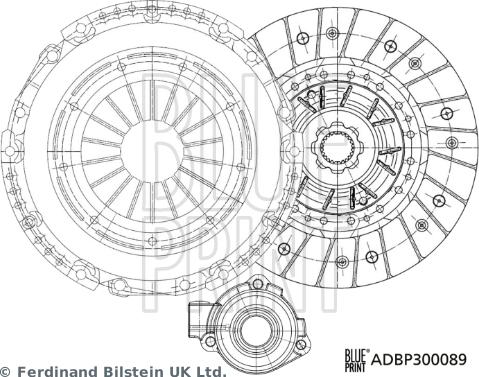 Blue Print ADBP300089 - Clutch Kit autospares.lv