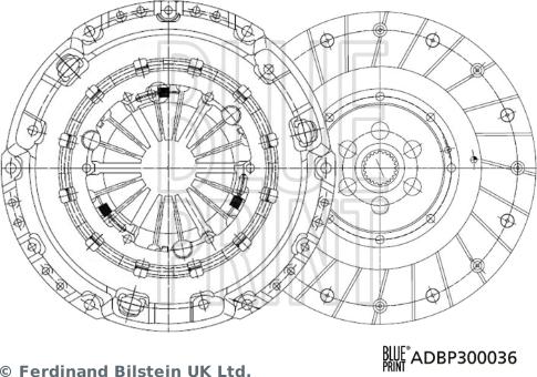 Blue Print ADBP300036 - Clutch Kit autospares.lv