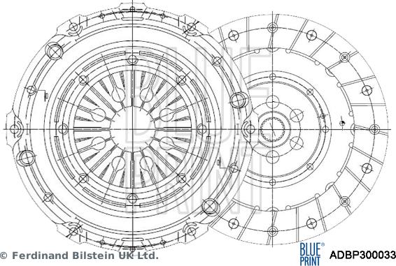 Blue Print ADBP300033 - Clutch Kit autospares.lv