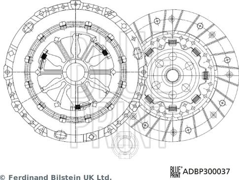 Blue Print ADBP300037 - Clutch Kit autospares.lv