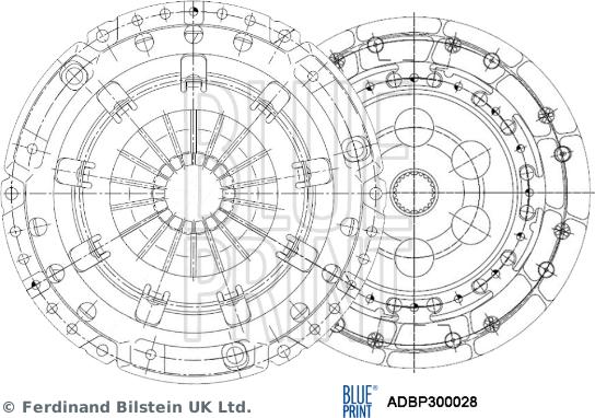 Blue Print ADBP300028 - Clutch Kit autospares.lv