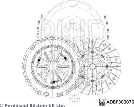 Blue Print ADBP300076 - Clutch Kit autospares.lv