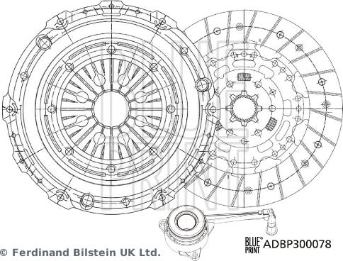 Blue Print ADBP300078 - Clutch Kit autospares.lv