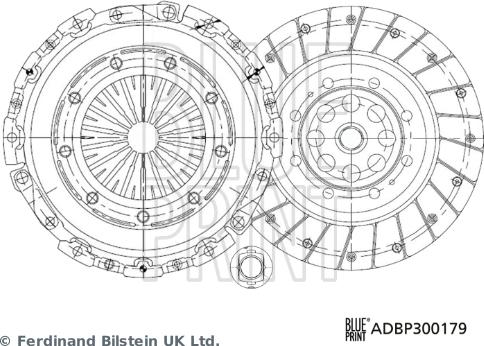 Blue Print ADBP300179 - Clutch Kit autospares.lv