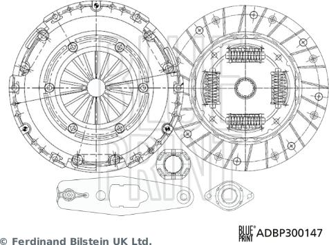 Blue Print ADBP300174 - Clutch Kit autospares.lv