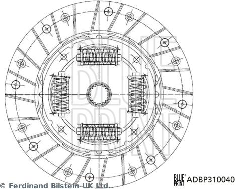 Blue Print ADBP310040 - Clutch Disc autospares.lv