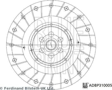 Blue Print ADBP310005 - Clutch Disc autospares.lv