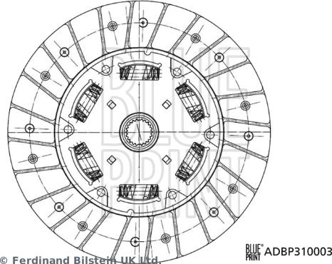 Blue Print ADBP310003 - Clutch Disc autospares.lv