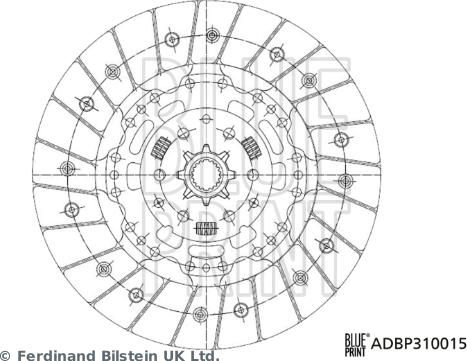 Blue Print ADBP310015 - Clutch Disc autospares.lv