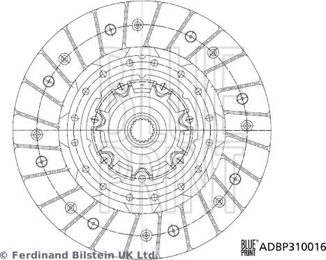 Blue Print ADBP310016 - Clutch Disc autospares.lv