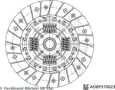 Blue Print ADBP310023 - Clutch Disc autospares.lv