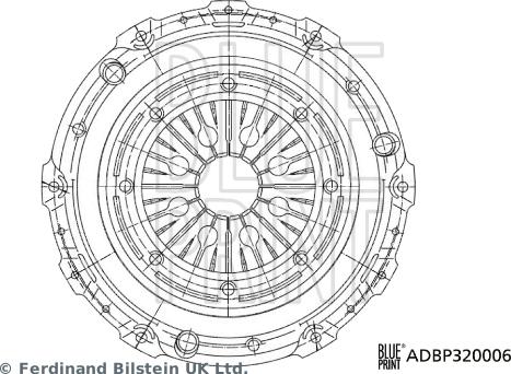 Blue Print ADBP320006 - Clutch Pressure Plate autospares.lv