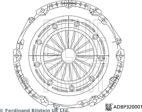 Blue Print ADBP320001 - Clutch Pressure Plate autospares.lv