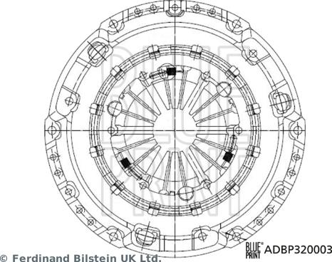 Blue Print ADBP320003 - Clutch Pressure Plate autospares.lv