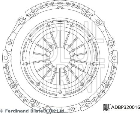 Blue Print ADBP320016 - Clutch Pressure Plate autospares.lv