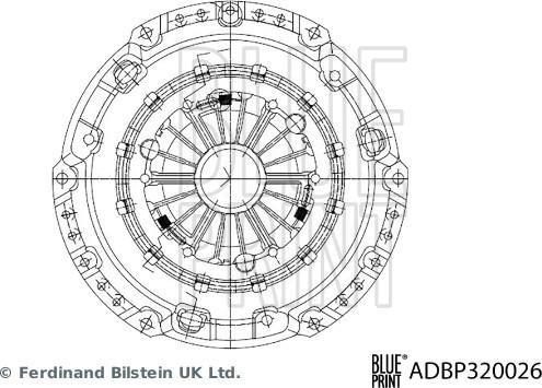 Blue Print ADBP320026 - Clutch Pressure Plate autospares.lv