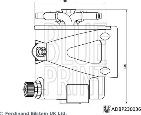 Blue Print ADBP230036 - Fuel filter autospares.lv