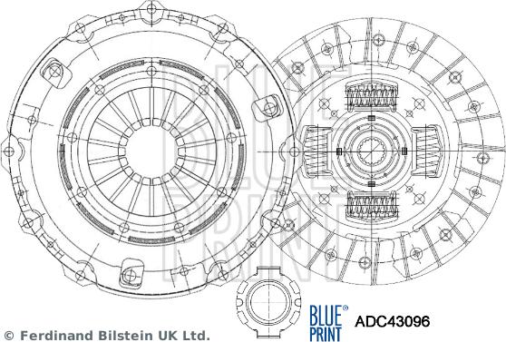 Blue Print ADC43096 - Clutch Kit autospares.lv