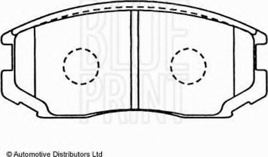 Blue Print ADD64222 - Brake Pad Set, disc brake autospares.lv