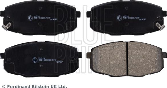 Blue Print ADG04261 - Brake Pad Set, disc brake autospares.lv