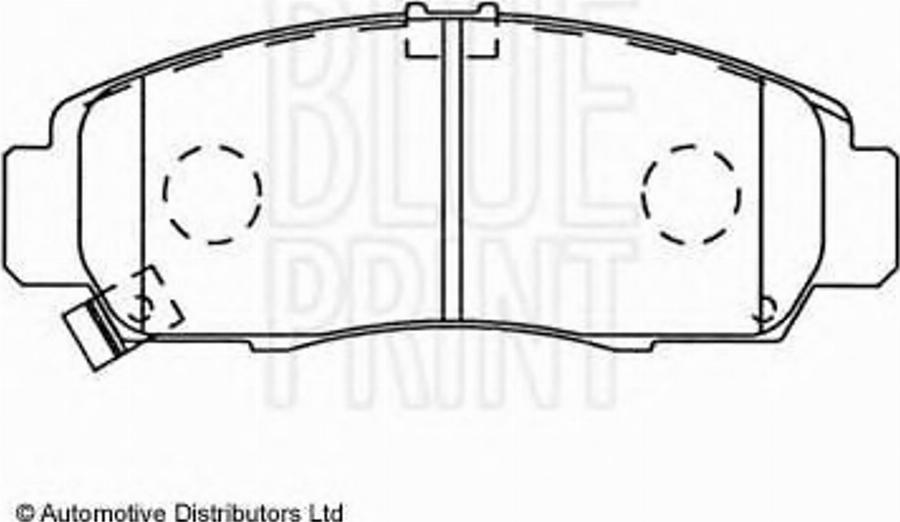 Blue Print ADH24259 - Brake Pad Set, disc brake autospares.lv