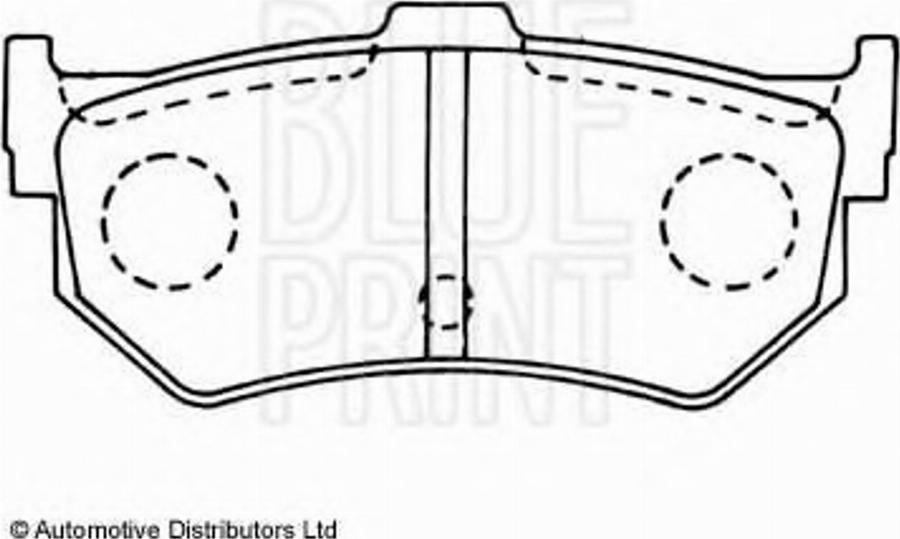 Blue Print ADH24208 - Brake Pad Set, disc brake autospares.lv