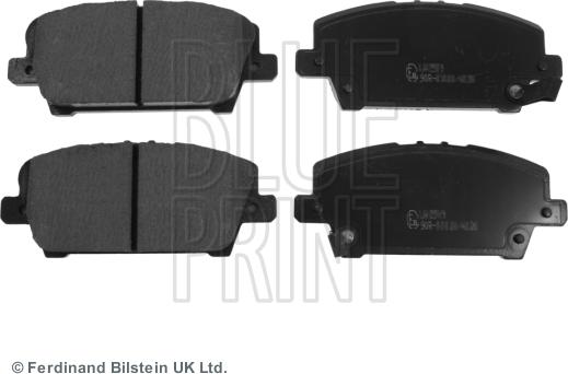 Blue Print ADH24271 - Brake Pad Set, disc brake autospares.lv