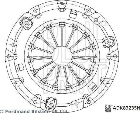 Blue Print ADK83235N - Clutch Pressure Plate autospares.lv