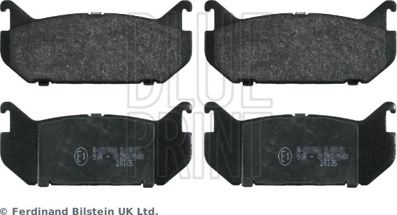 Blue Print ADM54293 - Brake Pad Set, disc brake autospares.lv