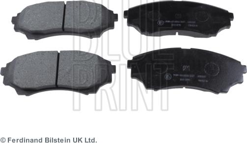 Blue Print ADM54286 - Brake Pad Set, disc brake autospares.lv