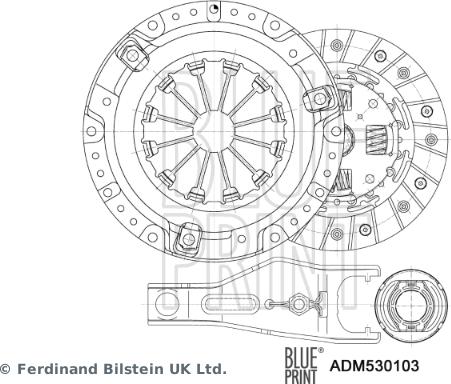 Blue Print ADM530103 - Clutch Kit autospares.lv