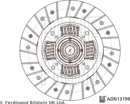 Blue Print ADN13199 - Clutch Disc autospares.lv