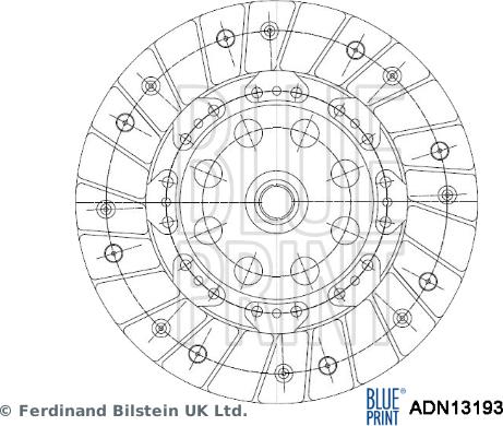 Blue Print ADN13193 - Clutch Disc autospares.lv