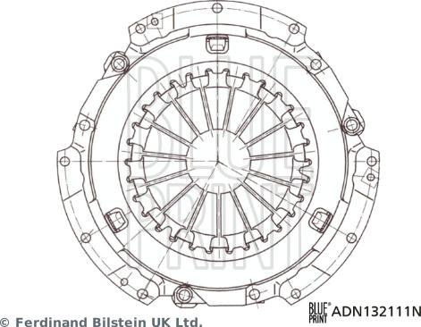 Blue Print ADN132111N - Clutch Pressure Plate autospares.lv