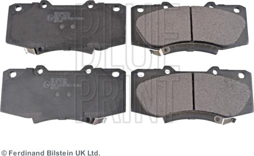 Blue Print ADT342191 - Brake Pad Set, disc brake autospares.lv