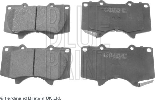 Blue Print ADT342142 - Brake Pad Set, disc brake autospares.lv