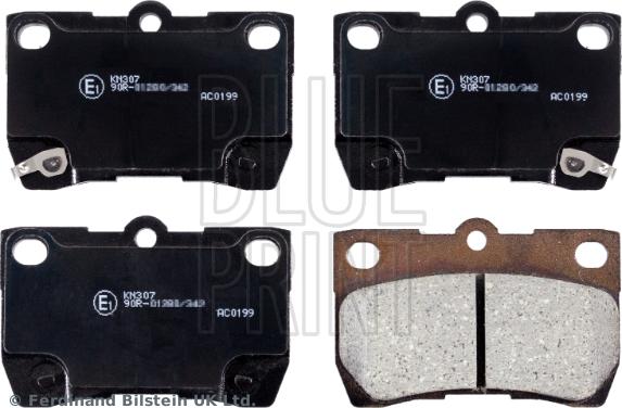 Blue Print ADT342156 - Brake Pad Set, disc brake autospares.lv