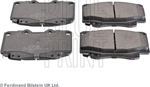 Blue Print ADT342160 - Brake Pad Set, disc brake autospares.lv