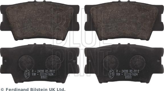 Blue Print ADT342168 - Brake Pad Set, disc brake autospares.lv