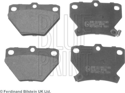 Blue Print ADT342114 - Brake Pad Set, disc brake autospares.lv