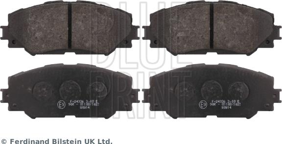 Blue Print ADT342171 - Brake Pad Set, disc brake autospares.lv