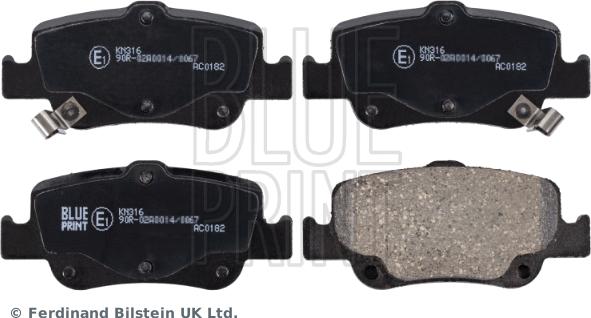 Blue Print ADT342173 - Brake Pad Set, disc brake autospares.lv