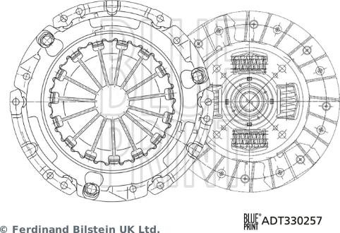 Blue Print ADT330257 - Clutch Kit autospares.lv